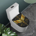 Golden Spiritual Bird Print Toilet Lid Cover