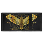 Golden Spiritual Bird Print Trifold Wallet