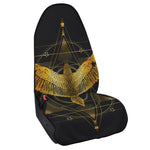 Golden Spiritual Bird Print Waterproof Car Seat Cover
