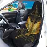 Golden Spiritual Bird Print Waterproof Car Seat Cover