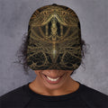 Golden Spiritual Dragonfly Print Baseball Cap