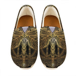 Golden Spiritual Dragonfly Print Casual Shoes