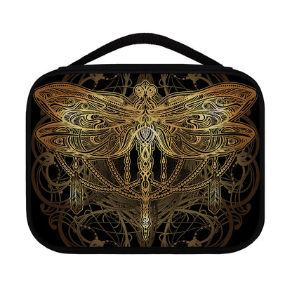 Golden Spiritual Dragonfly Print Classic Bible Case