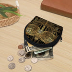 Golden Spiritual Dragonfly Print Coin Purse
