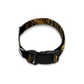 Golden Spiritual Dragonfly Print Dog Collar