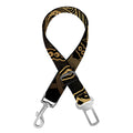 Golden Spiritual Dragonfly Print Dog Seat Belt