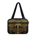 Golden Spiritual Dragonfly Print Double Strap Bible Bag