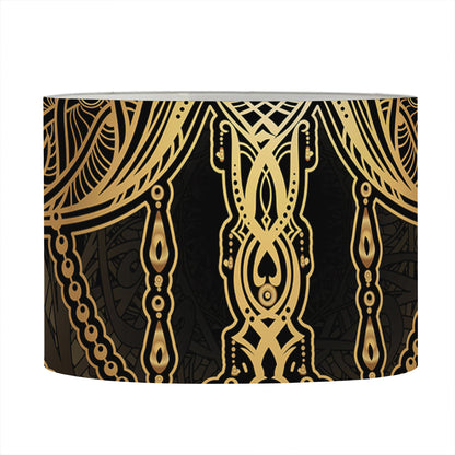Golden Spiritual Dragonfly Print Drum Lamp Shade