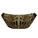 Golden Spiritual Dragonfly Print Fanny Pack
