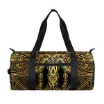 Golden Spiritual Dragonfly Print Gym Bag