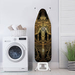 Golden Spiritual Dragonfly Print Ironing Board Cover