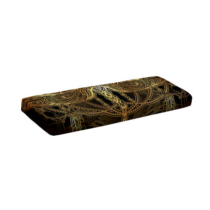 Golden Spiritual Dragonfly Print Piano Keyboard Cover