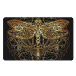 Golden Spiritual Dragonfly Print Polyester Doormat