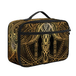 Golden Spiritual Dragonfly Print Portable Lunch Bag