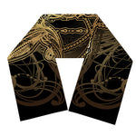 Golden Spiritual Dragonfly Print Scarf