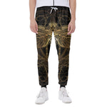 Golden Spiritual Dragonfly Print Scuba Joggers