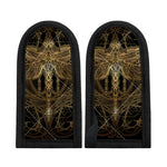 Golden Spiritual Dragonfly Print Skillet Handle Cover