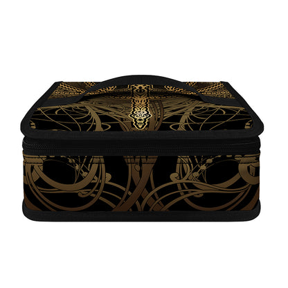Golden Spiritual Dragonfly Print Small Lunch Bag