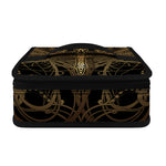 Golden Spiritual Dragonfly Print Small Lunch Bag
