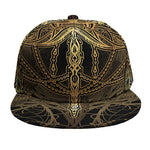 Golden Spiritual Dragonfly Print Snapback Cap