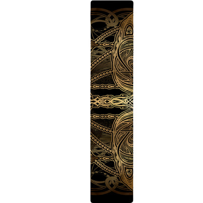 Golden Spiritual Dragonfly Print Table Runner