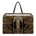 Golden Spiritual Dragonfly Print Utility Tote Bag