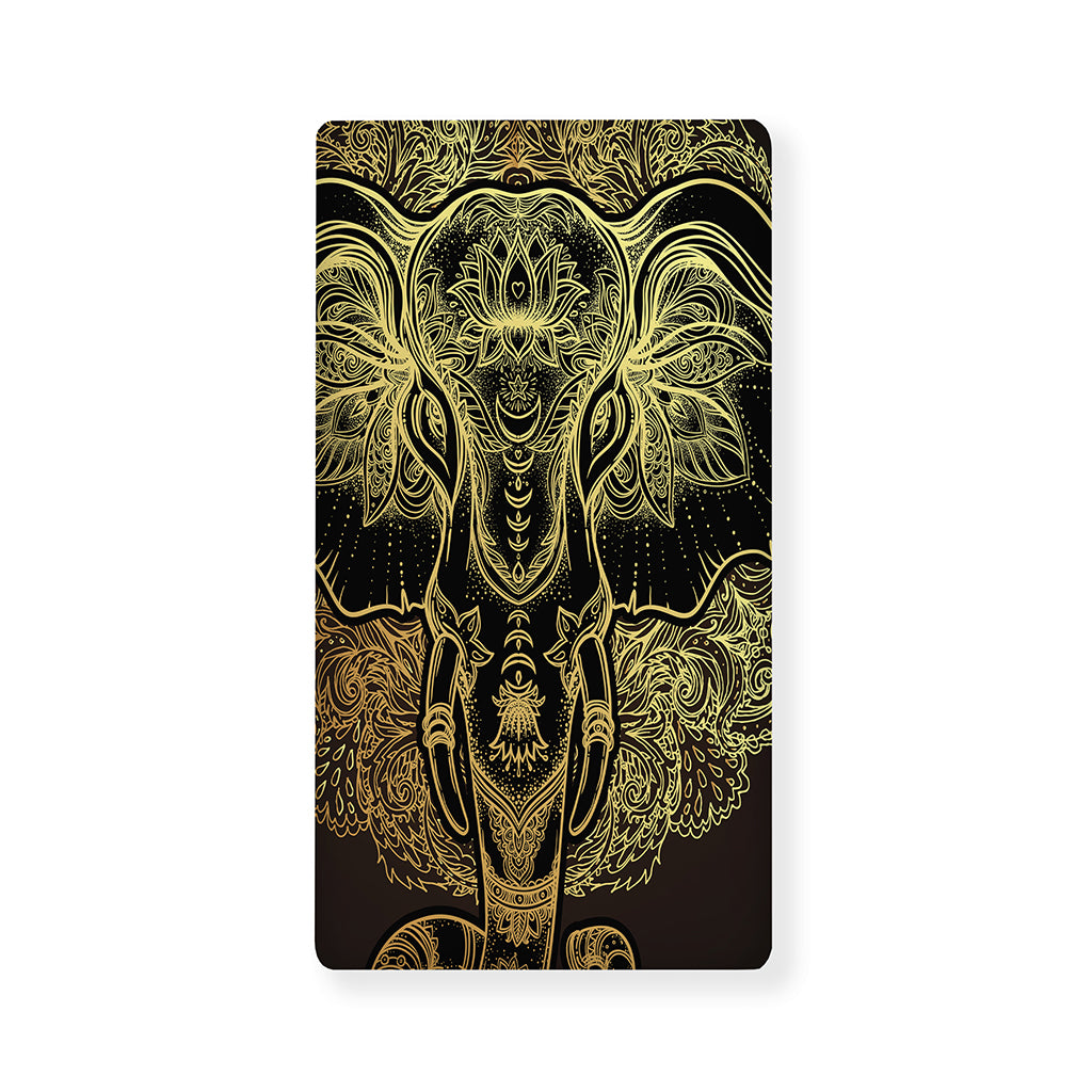 Golden Spiritual Elephant Print Baby Crib Sheet