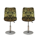 Golden Spiritual Elephant Print Bar Stool Covers