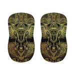 Golden Spiritual Elephant Print Bar Stool Covers