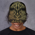 Golden Spiritual Elephant Print Baseball Cap