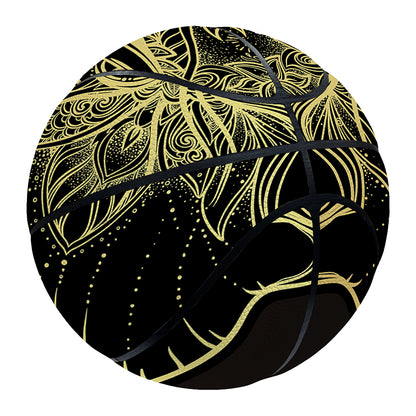 Golden Spiritual Elephant Print Basketball