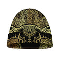 Golden Spiritual Elephant Print Beanie