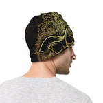 Golden Spiritual Elephant Print Beanie