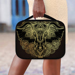 Golden Spiritual Elephant Print Classic Bible Case