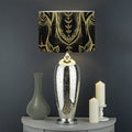 Golden Spiritual Elephant Print Drum Lamp Shade