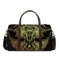 Golden Spiritual Elephant Print Duffel Bag