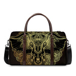 Golden Spiritual Elephant Print Duffle Bag