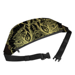 Golden Spiritual Elephant Print Fanny Pack