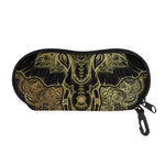 Golden Spiritual Elephant Print Glasses Case