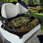 Golden Spiritual Elephant Print Golf Cart Seat Cover
