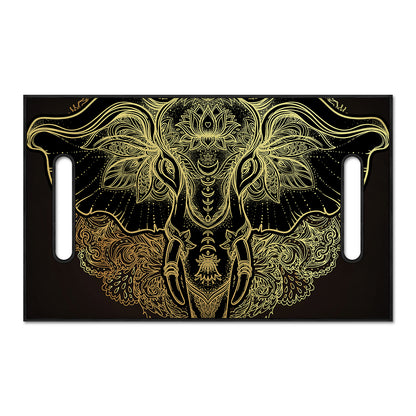 Golden Spiritual Elephant Print Golf Cart Seat Cover