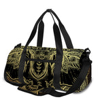 Golden Spiritual Elephant Print Gym Bag