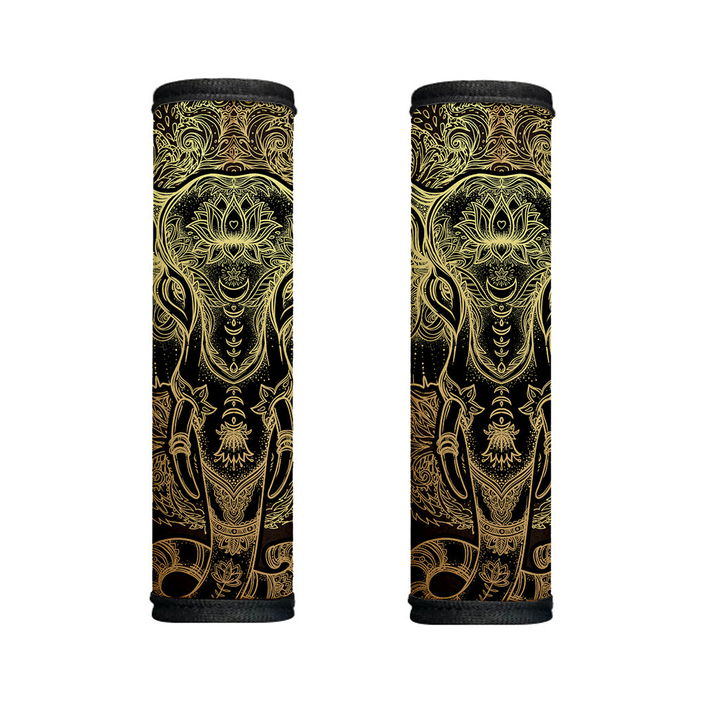 Golden Spiritual Elephant Print Handle Covers