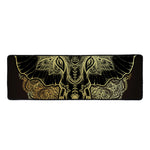 Golden Spiritual Elephant Print Long Kitchen Mat