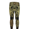 Golden Spiritual Elephant Print Men's Leggings