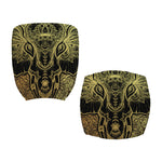 Golden Spiritual Elephant Print Office Chair Cover