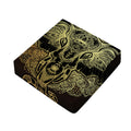 Golden Spiritual Elephant Print Outdoor Seat Cushion Cover