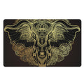 Golden Spiritual Elephant Print Polyester Doormat