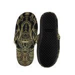Golden Spiritual Elephant Print Slippers