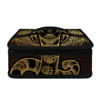 Golden Spiritual Elephant Print Small Lunch Bag